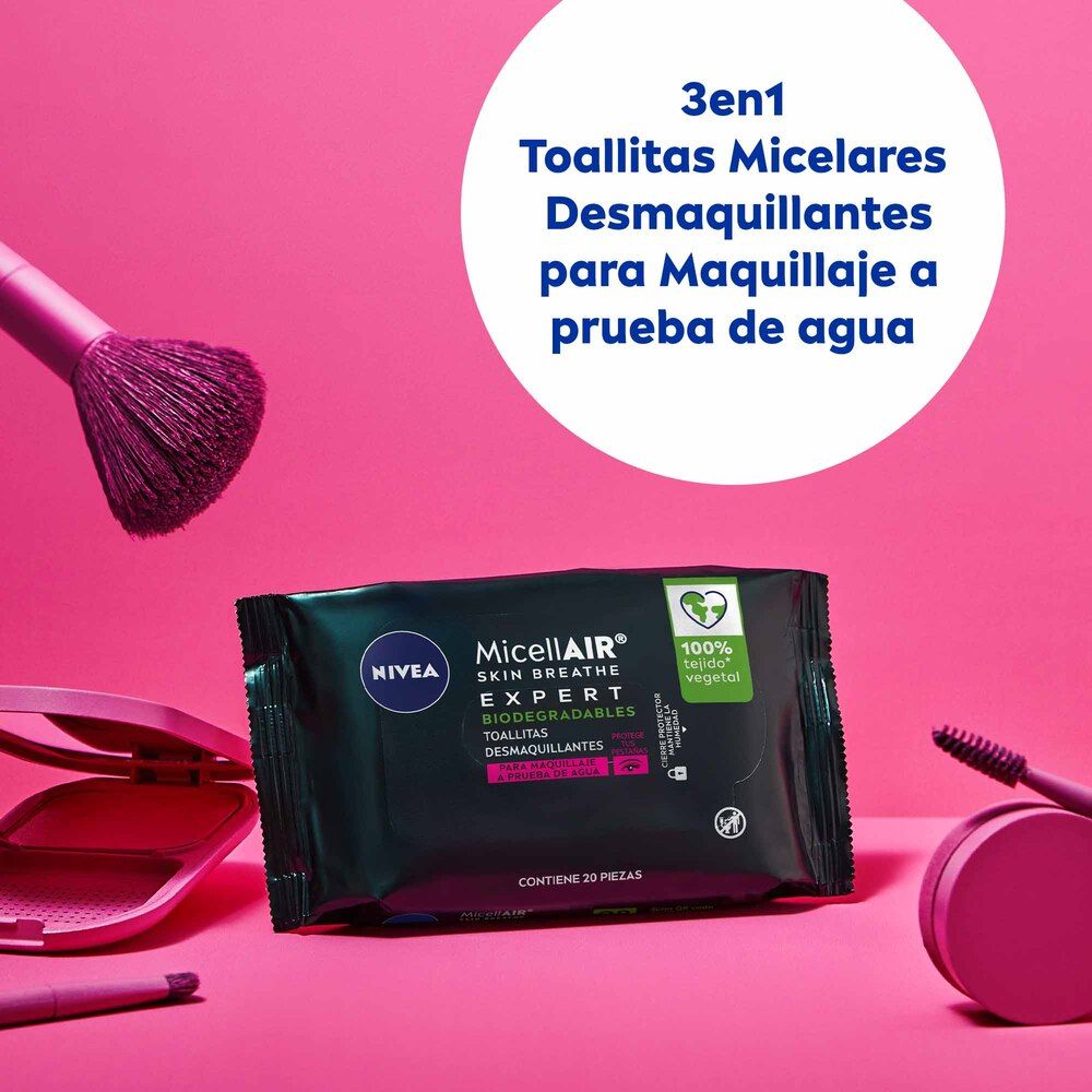 Toallitas Faciales Nivea Agua Rosas - 25 Unidades