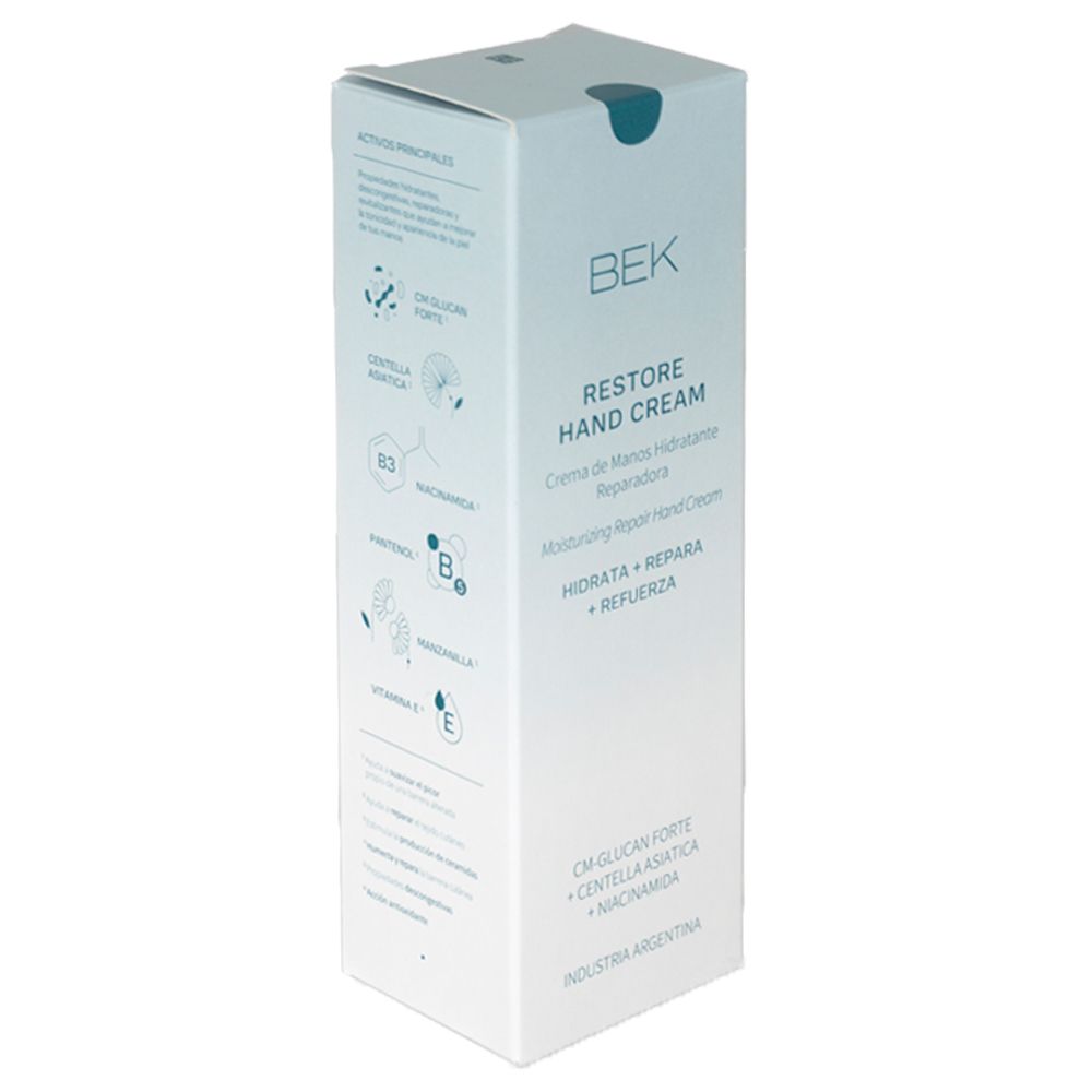 Bek Restore Crema De Manos Hidratante Reparadora