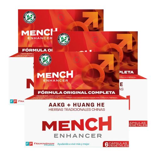Pack 3 Mench Enhancer Potenciador Energía Masculina