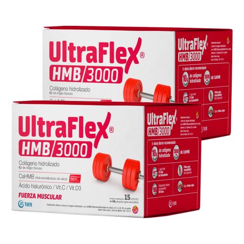 Pack 2 Ultraflex Hmb 3000 Colágeno Hidrolizado