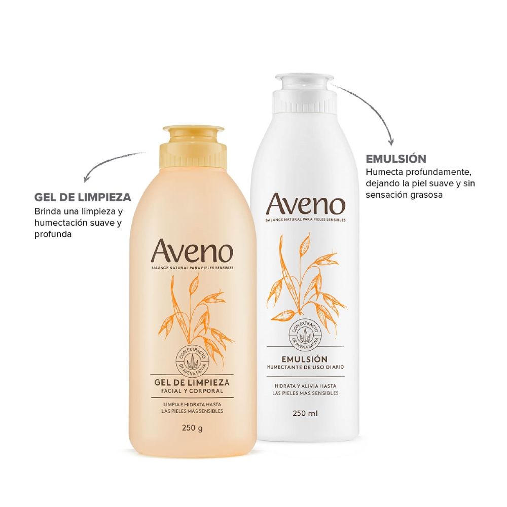 Aveno Combo Cuidado Básico Facial Y Corporal 200ml