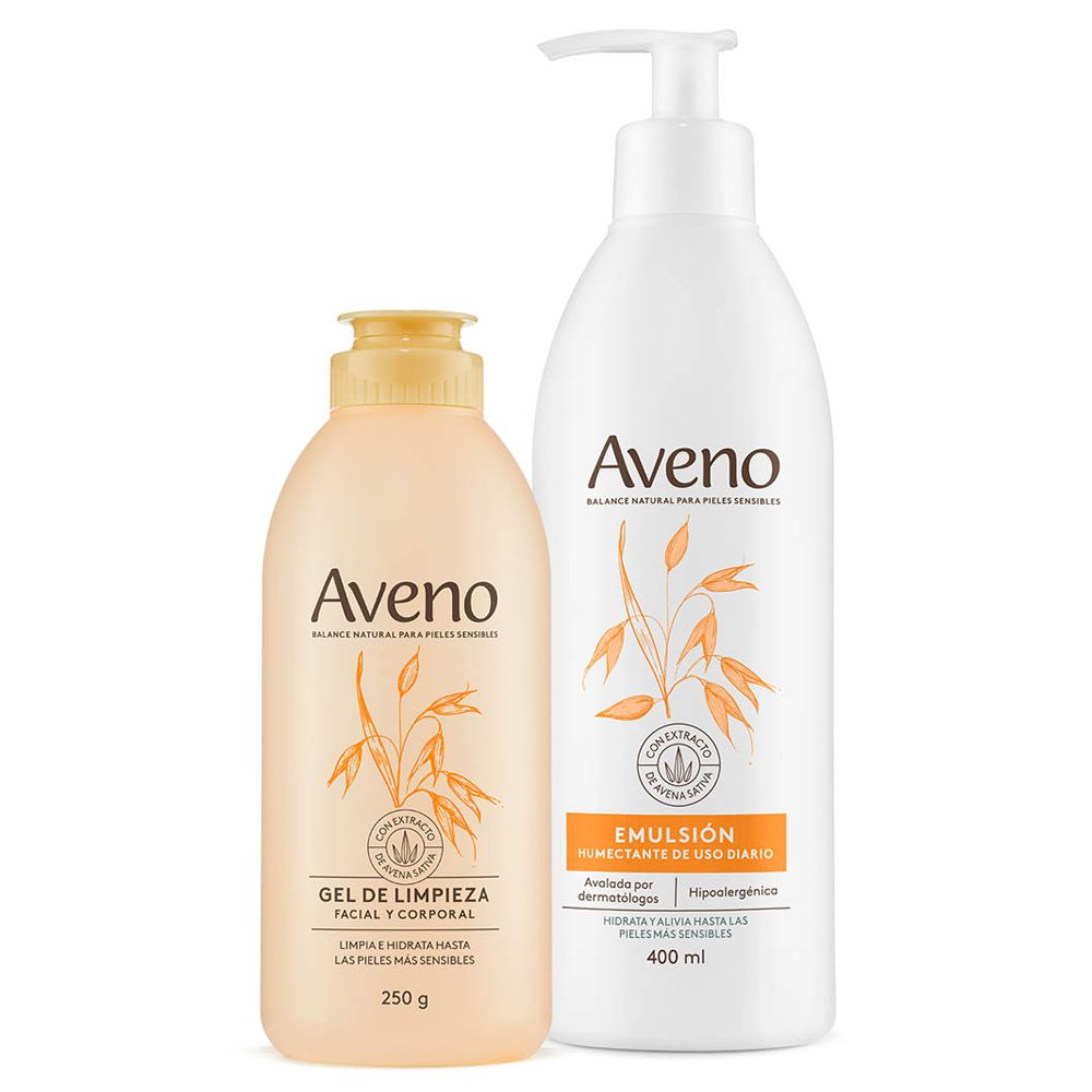 Aveno Combo Cuidado Básico Facial Y Corporal