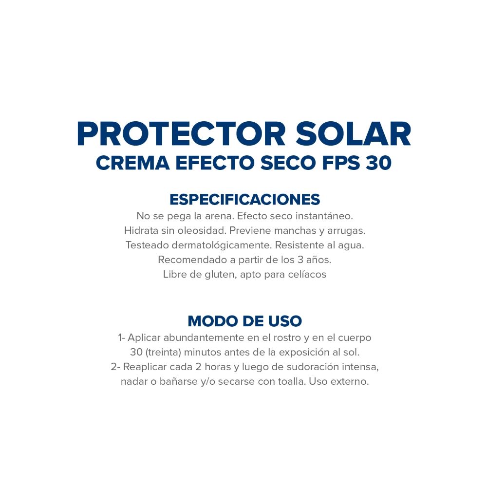 Dermaglós Protector Solar Fps30 Crema Efecto Seco