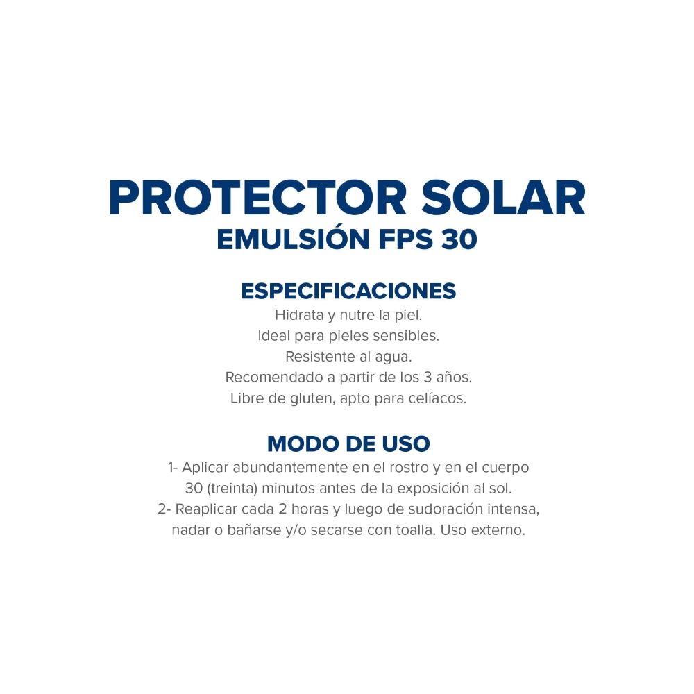Dermaglós Protector Solar Fps30 Emulsión