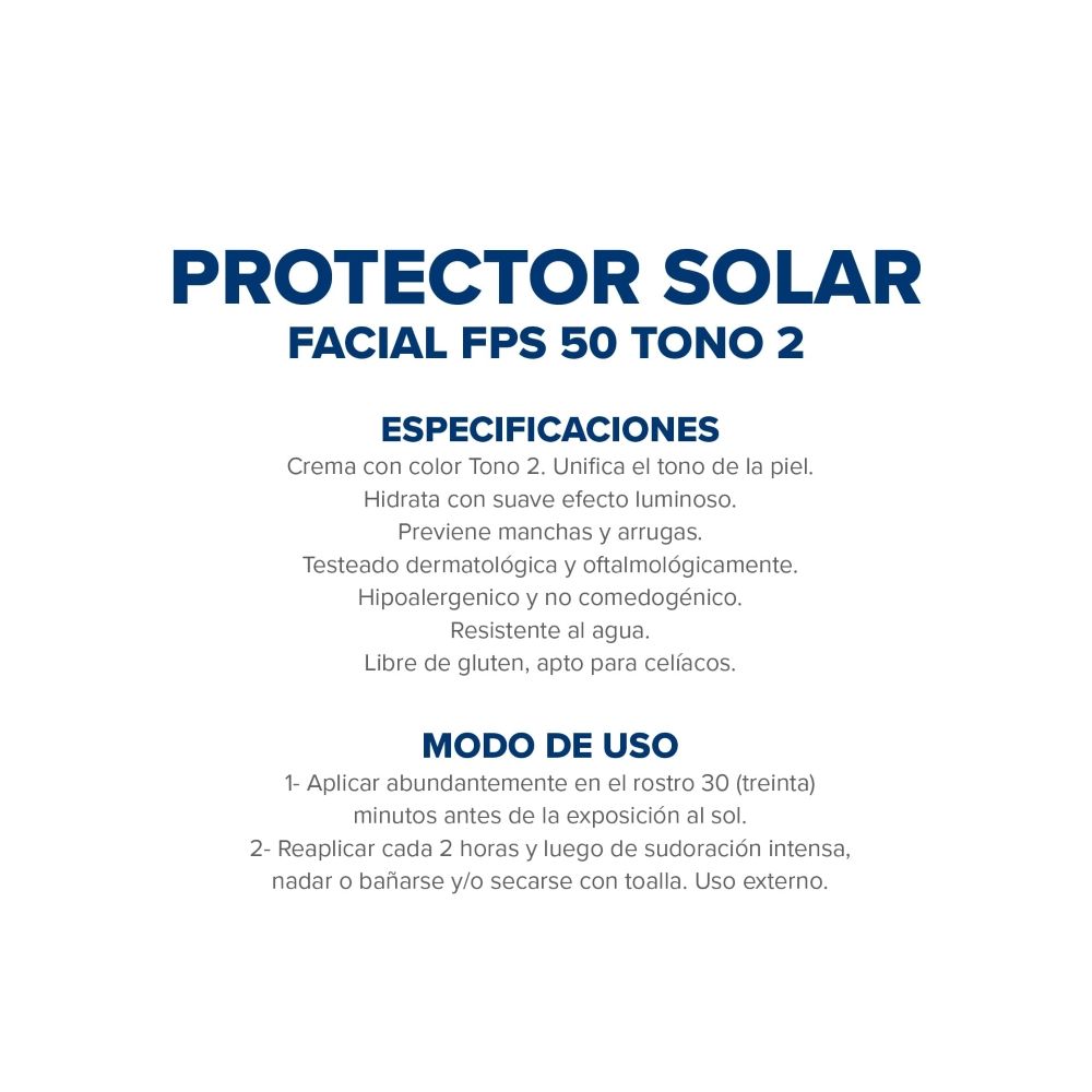 Dermaglós Protector Solar Fps50 Facial Crema Color