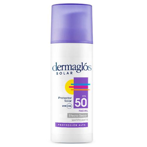 Dermaglós Protector Solar Fps50 Facial Efecto Seco