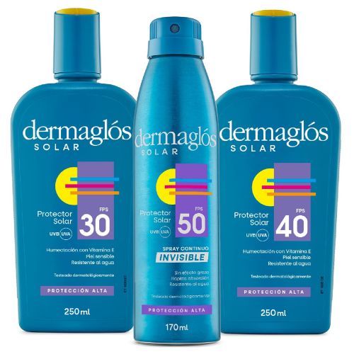 Dermaglós Solar Combo Protección Completa Adultos