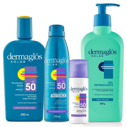 Dermaglós Solar Combo Protección Corporal Facial