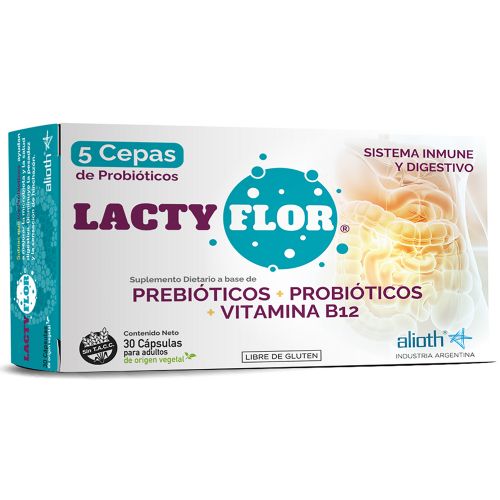 Lactyflor Prebióticos + Probióticos Suplemento Dietario