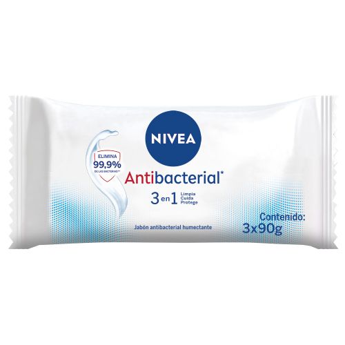 Nivea Jabón Antibacterial 3 En 1 Humectante