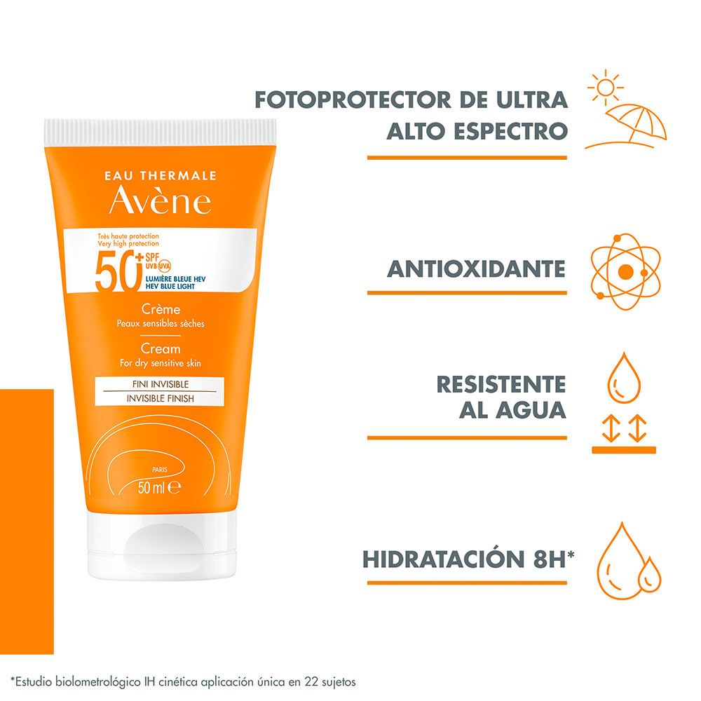 Avene Protector Solar Spf50 Crema Con Color