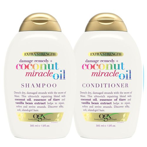 Combo Ogx Coconut Miracle Reparador Shampoo Acondicionador