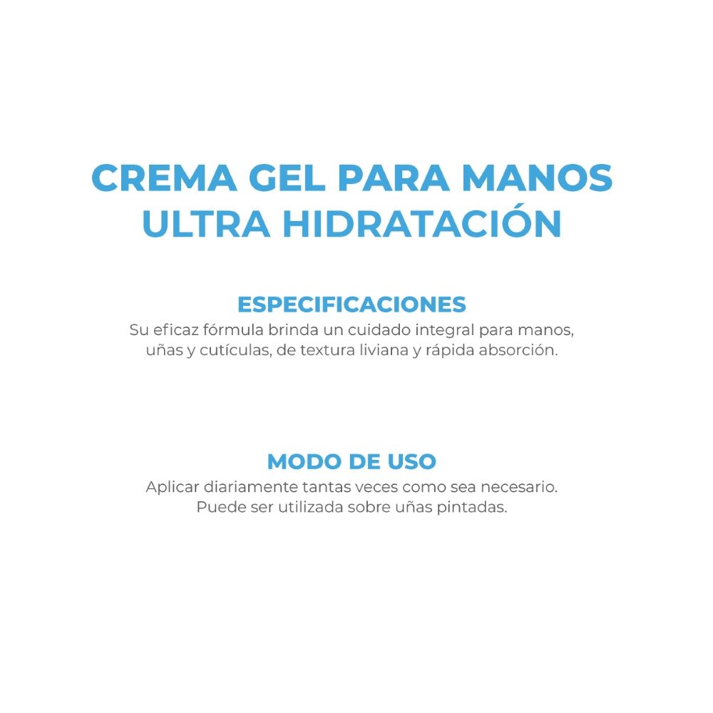 Dermaglós Corporal Crema Gel Manos Ultra Hidratación