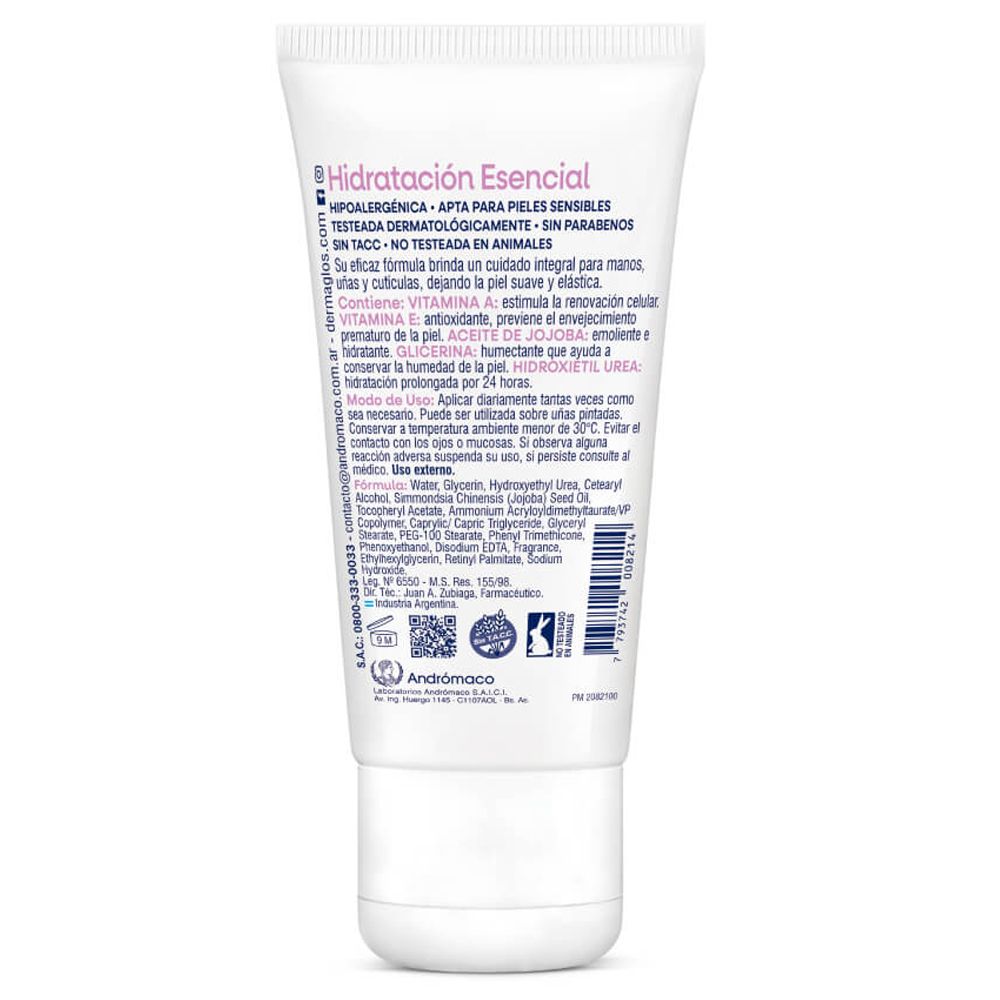 Dermaglós Corporal Crema Manos Hidratación Esencial