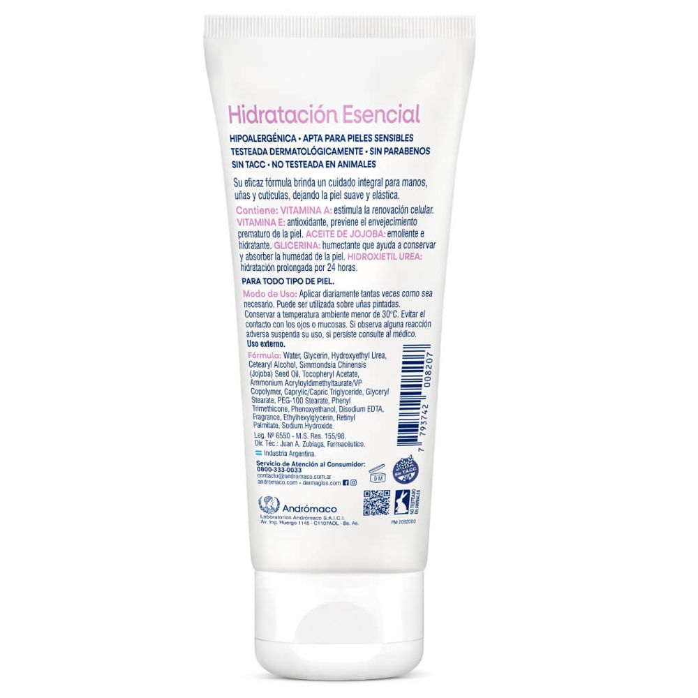 Dermaglós Corporal Crema Manos Hidratación Esencial