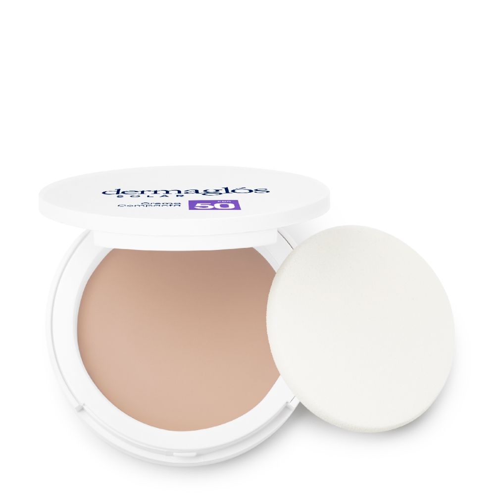 Dermaglós Protector Solar Fps50 Facial Crema Compacta Color