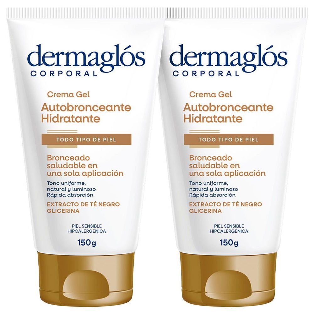 Pack 2 Dermaglós Corporal Autobronceante + Regalo!