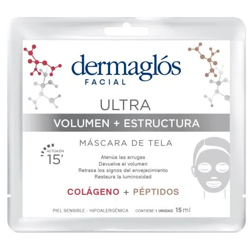 Dermaglós Ultra Volumen + Estructura Máscara De Tela