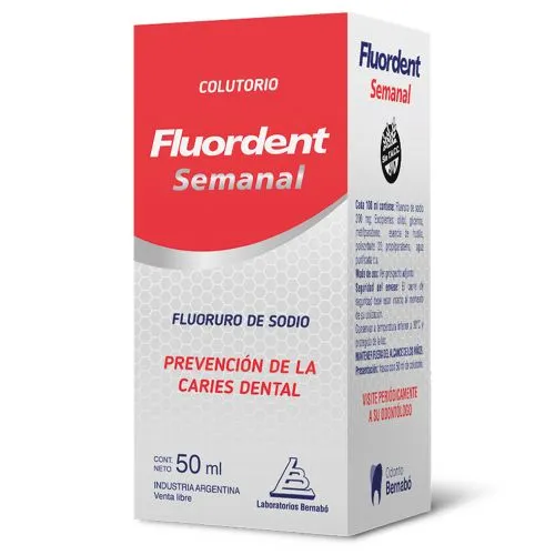 Fluordent Semanal Colutorio Prevención De Caries Dental