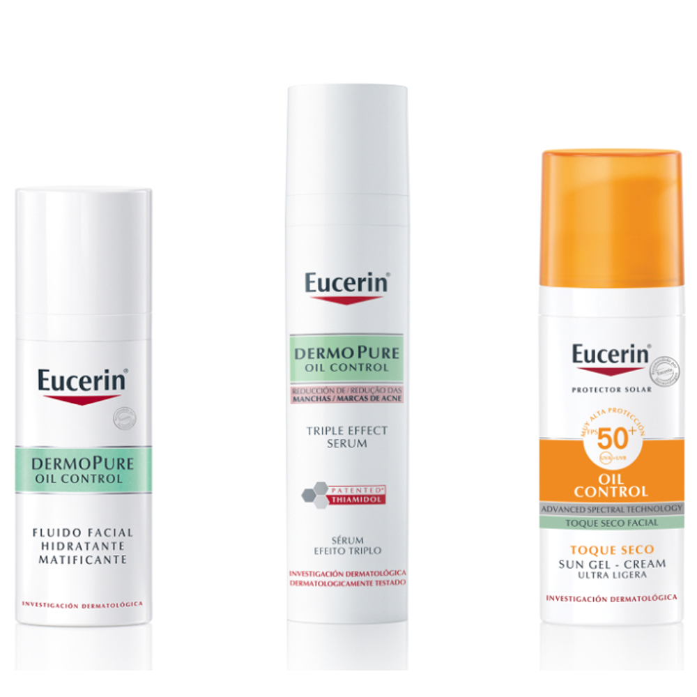 Eucerin Combo Cuidado Piel Grasa Más Manchas Post Acné