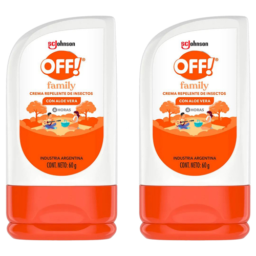 Pack 2 Off! Family Repelente En Crema X 60 Gramos