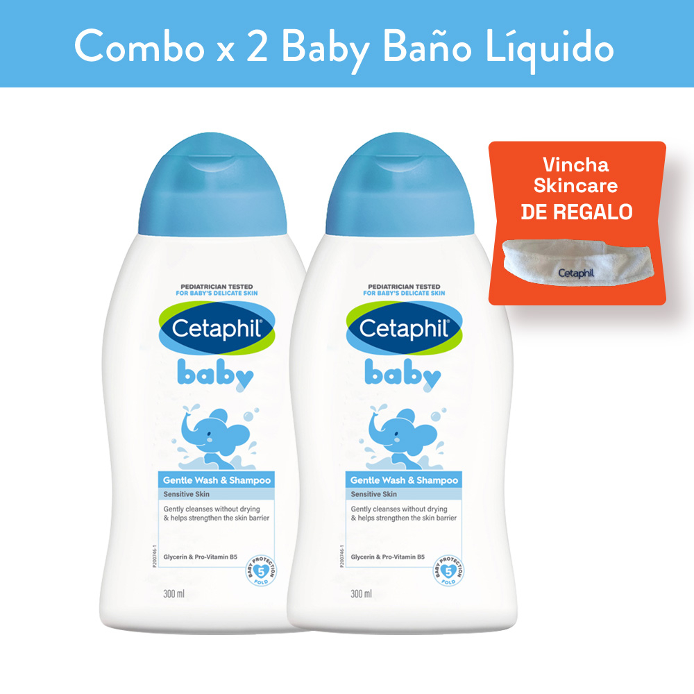 Pack 2 Cetaphil Baby Baño Lí­quido Y Shampoo