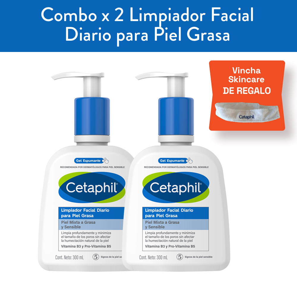 Pack 2 Cetaphil Loción Limpiadora Facial Piel Mixtas