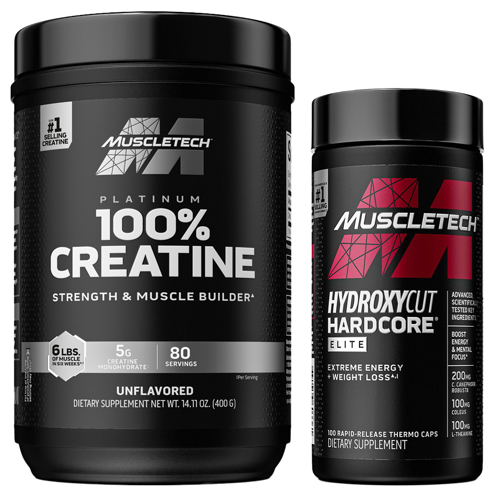 Combo Muscletech Hydroxycut Hardcore Elite Y Platinum Creatine