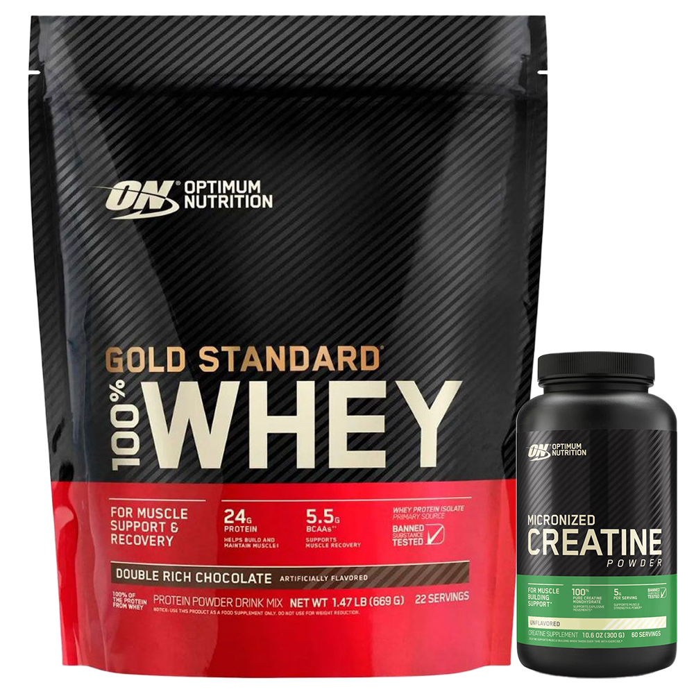 Combo Optimum Nutrition Gold Whey Protein Chocolate + Creatina Powder