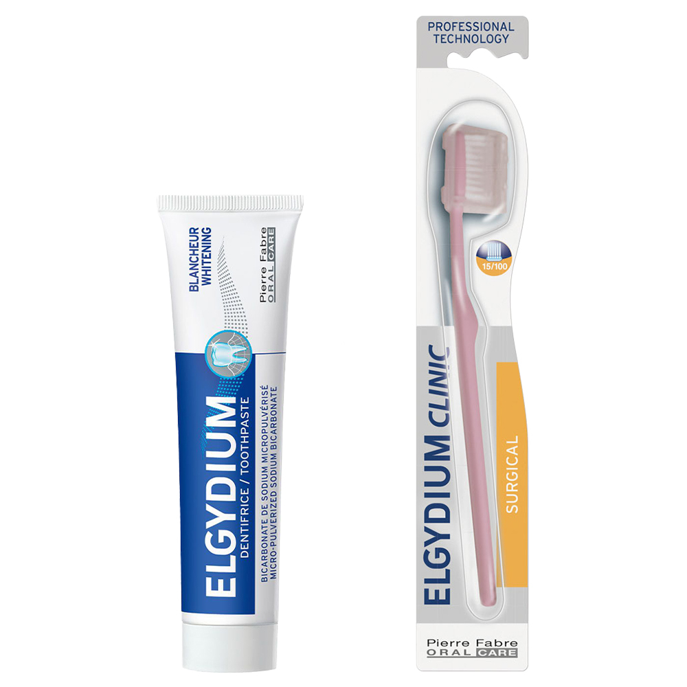 Combo Elgydium Cepillo Extra Suave Y Pasta Blanqueadora