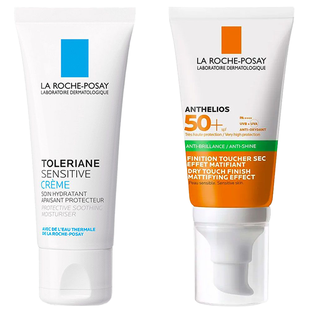 Rutina La Roche Posay Hidratación Y Protección Solar Sin Brillo