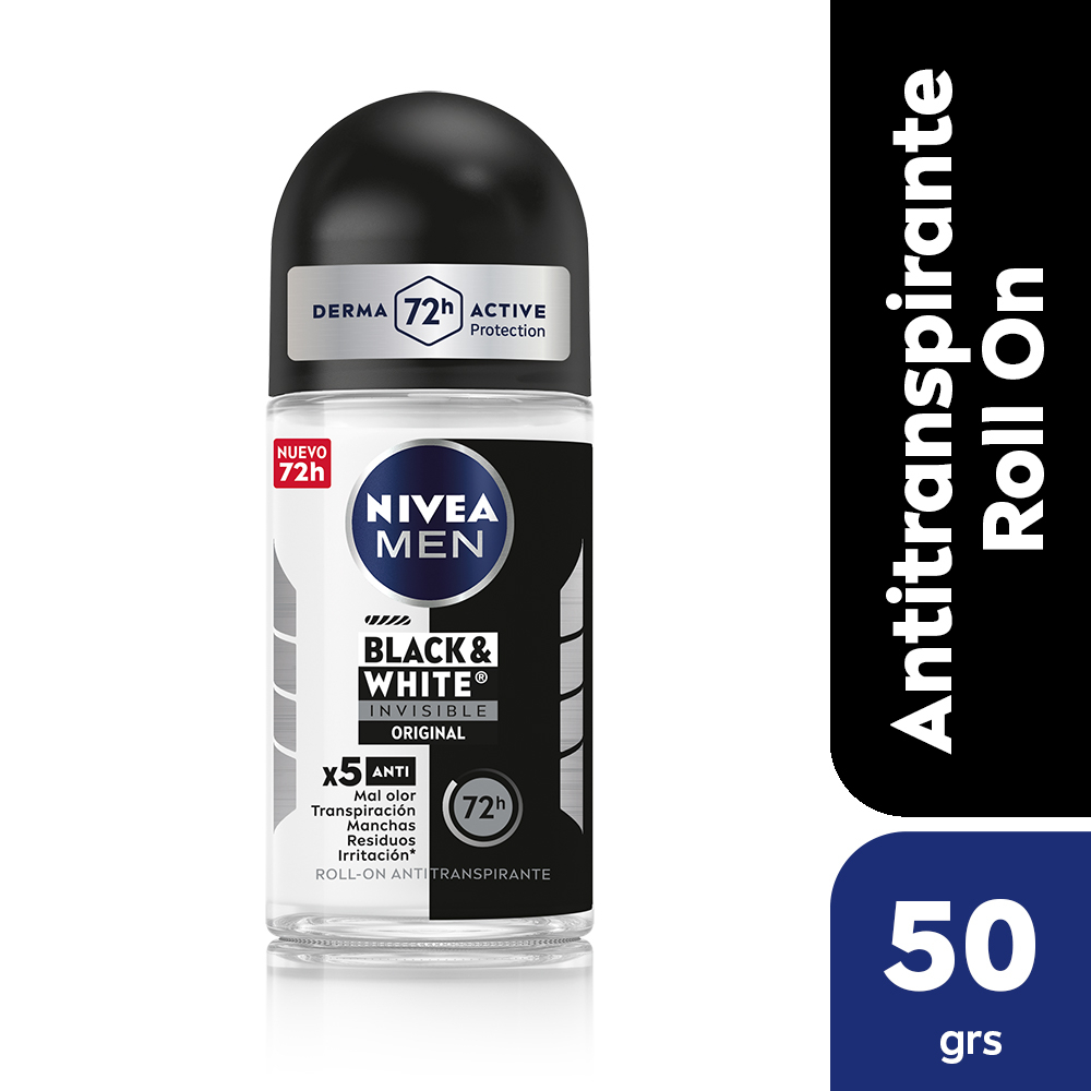 Nivea Men Desodorante Invisible B&w Roll On