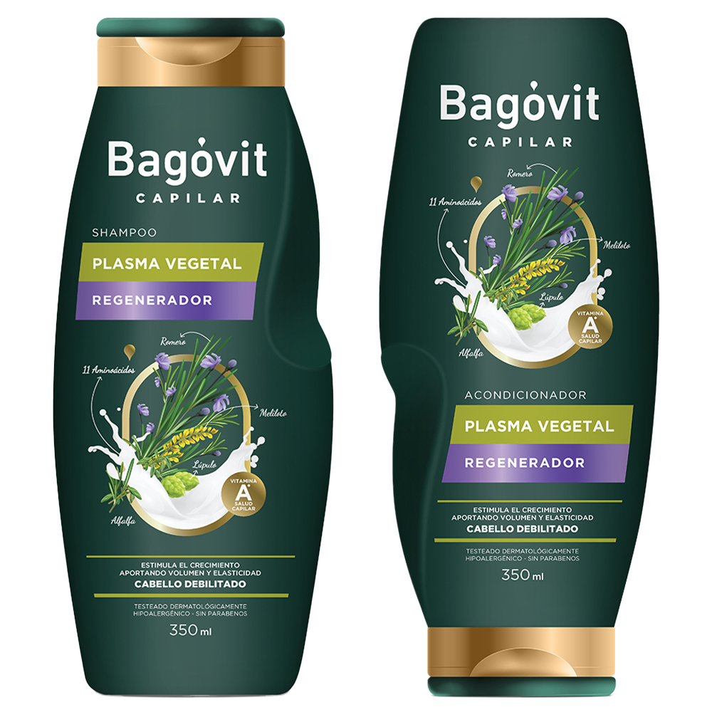 Rutina Bagóvit Capilar Plasma Vegetal Regenerador Cabello Dañado