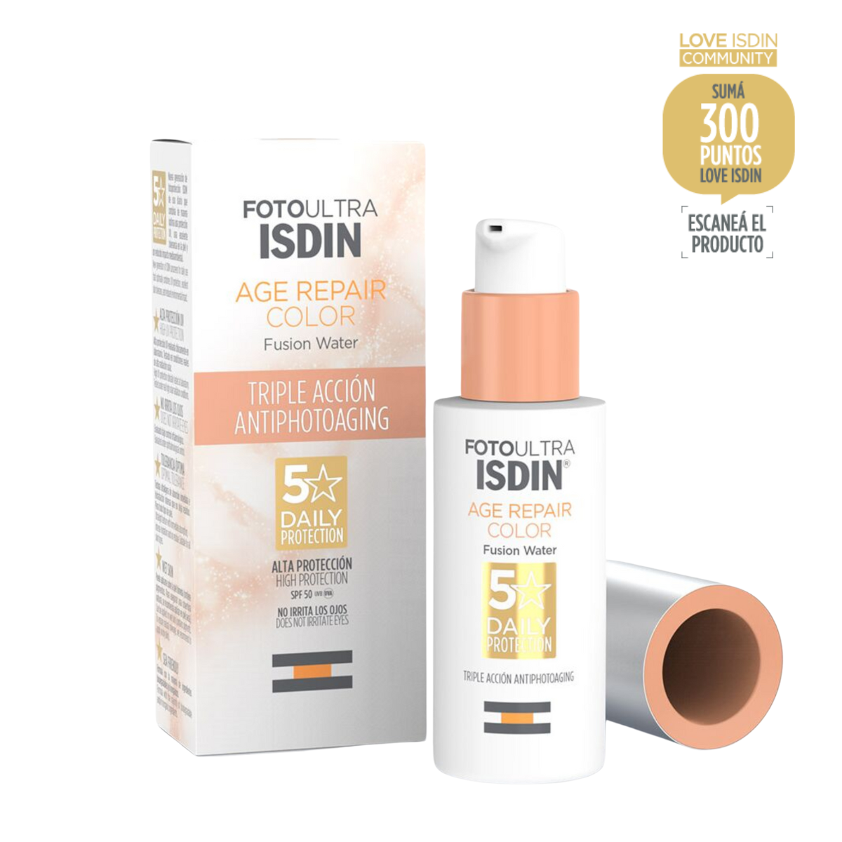 Fotoultra Isdin Spf50 Age Repair Color Fusion Water 5 Stars