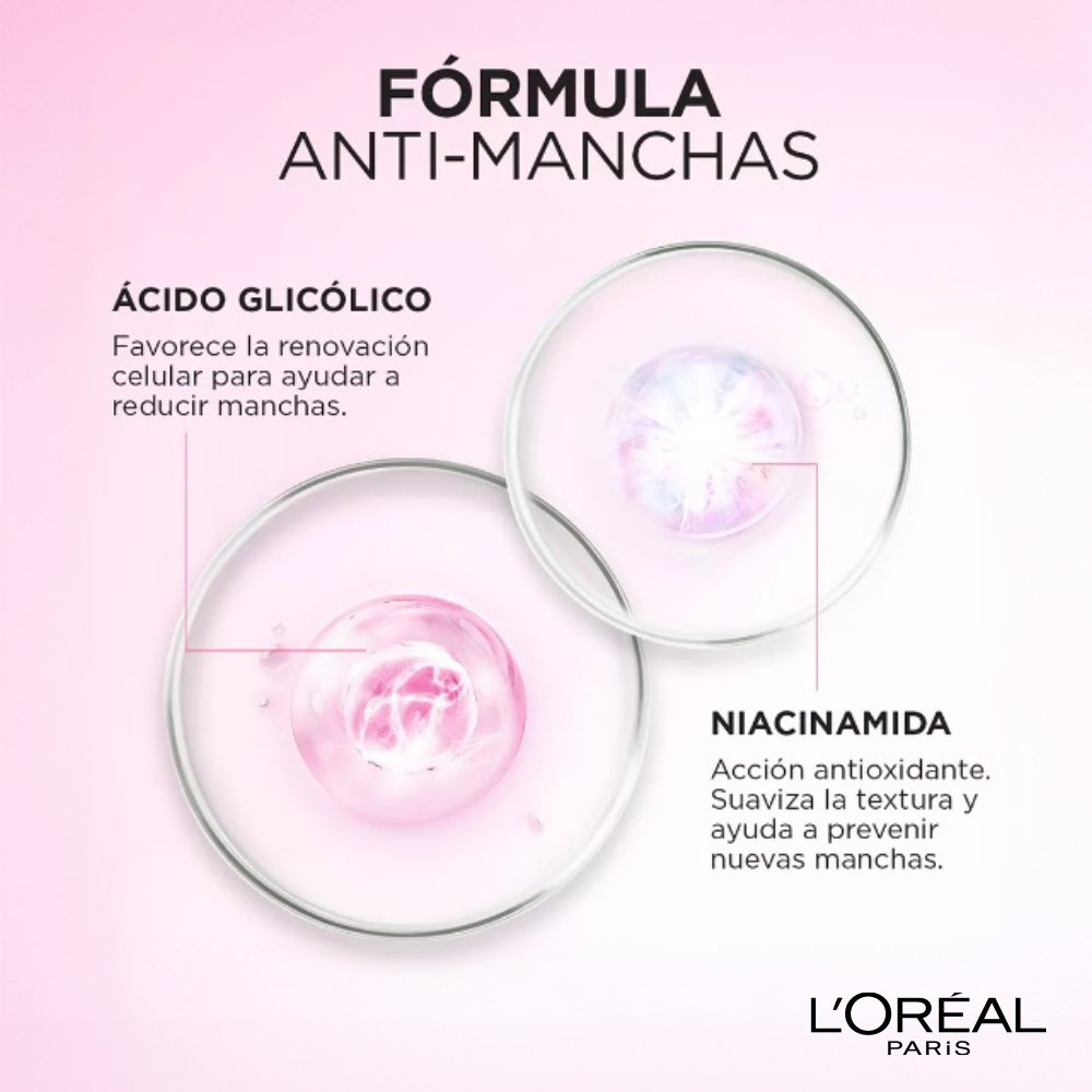 Loreal Paris Glycolic Bright Crema Día Anti-manchas Fps30
