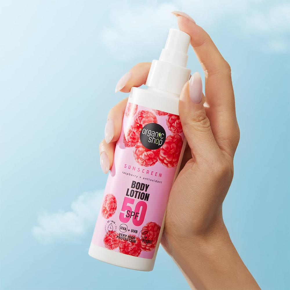 Organic Shop Protector Solar Corporal Raspberry Fps50