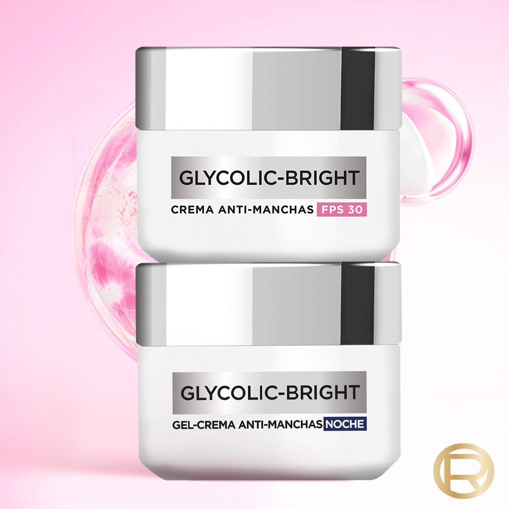 Loreal Paris Glycolic Bright Crema Día Anti-manchas Fps30