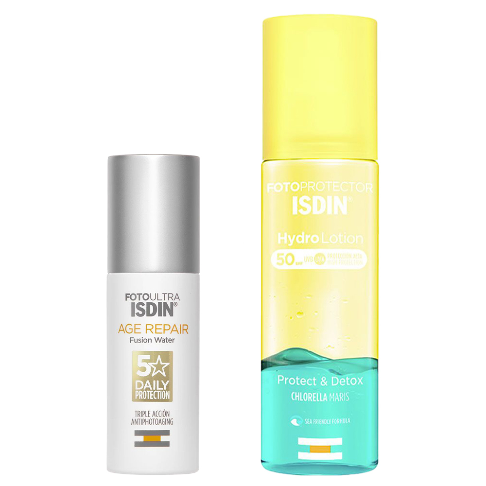 Combo Isdin Protección Solar Hidratante Antiage Facial Y Corporal Fps50