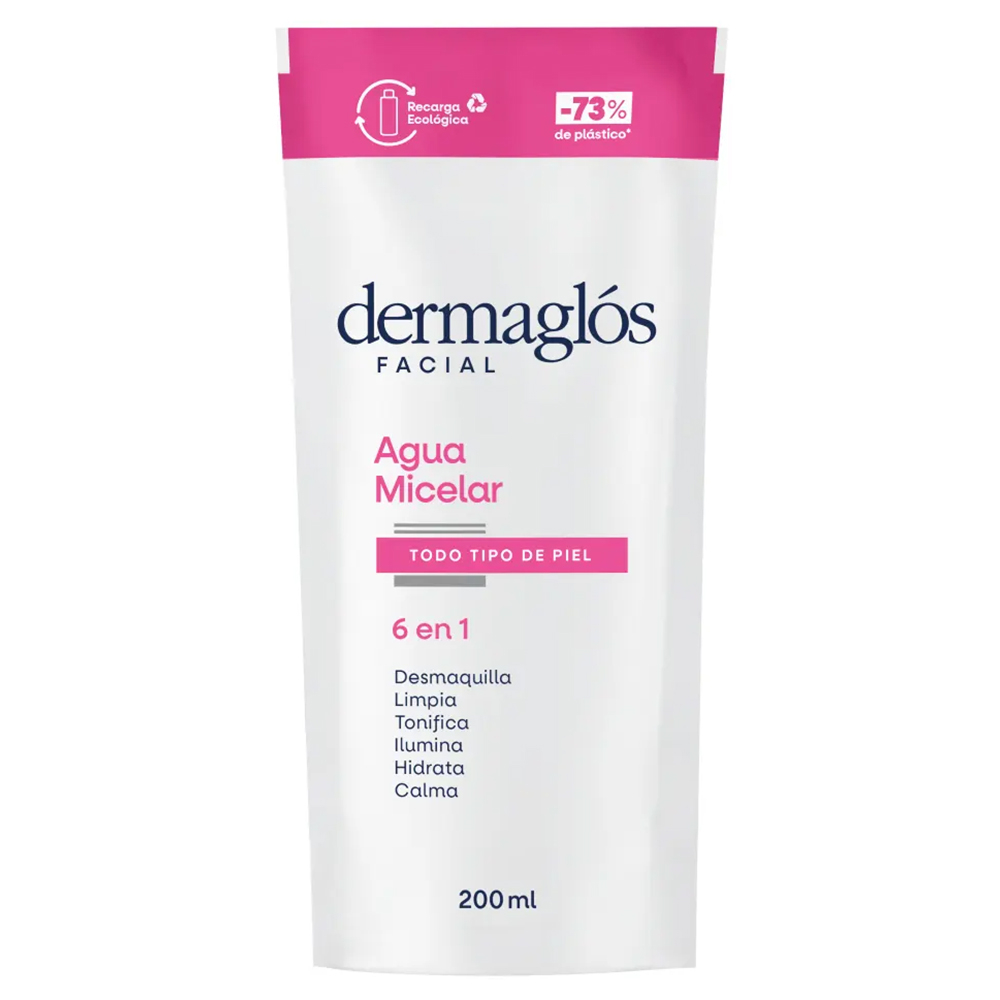 Dermaglós Facial Agua Micelar 6 En 1 Refill