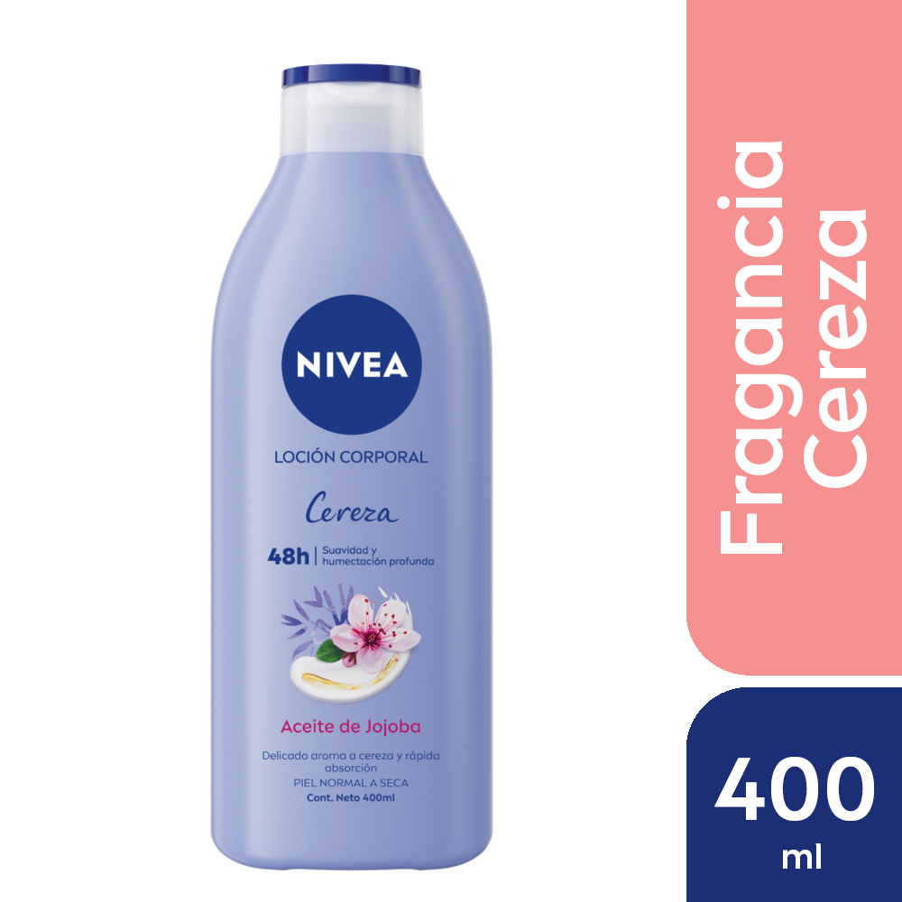 Nivea Loción Corporal Cereza Y Aceite De Jojoba