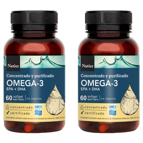 Pack 2 Natier Omega 3 Dha Epa Cápsulas