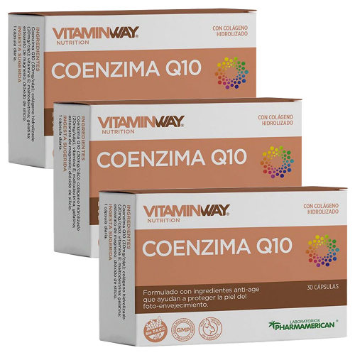 Pack 3 Vitamin Way Coenzima Q10 Cápsulas