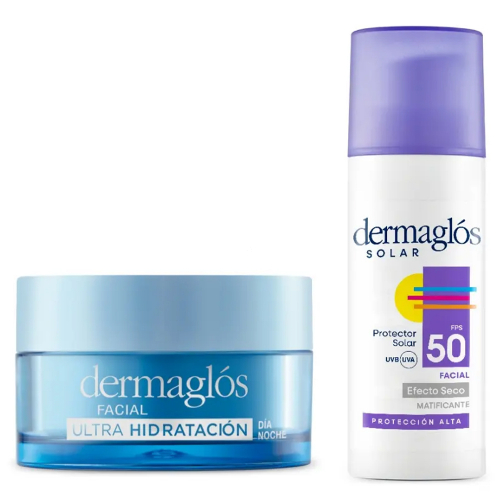 Rutina Dermaglós Hidratación Y Protección Solar Facial