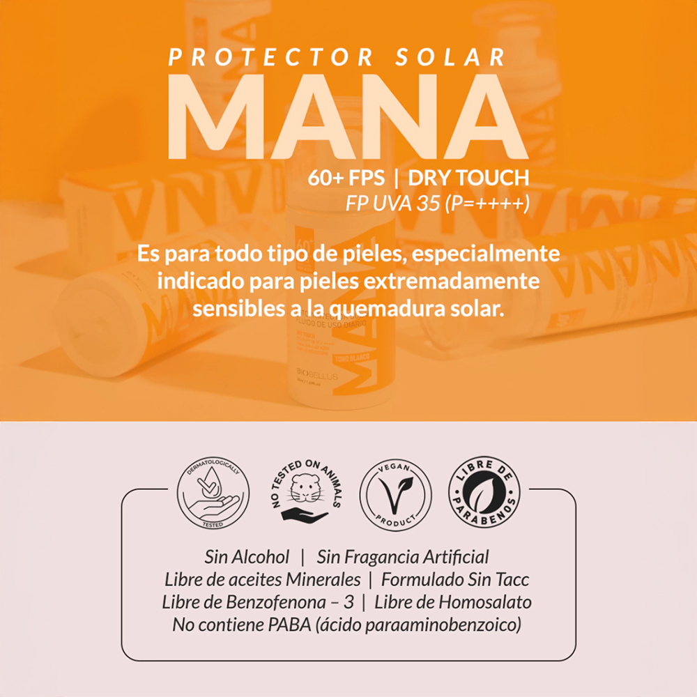 Biobellus Mana Fotoprotector Solar Fps60