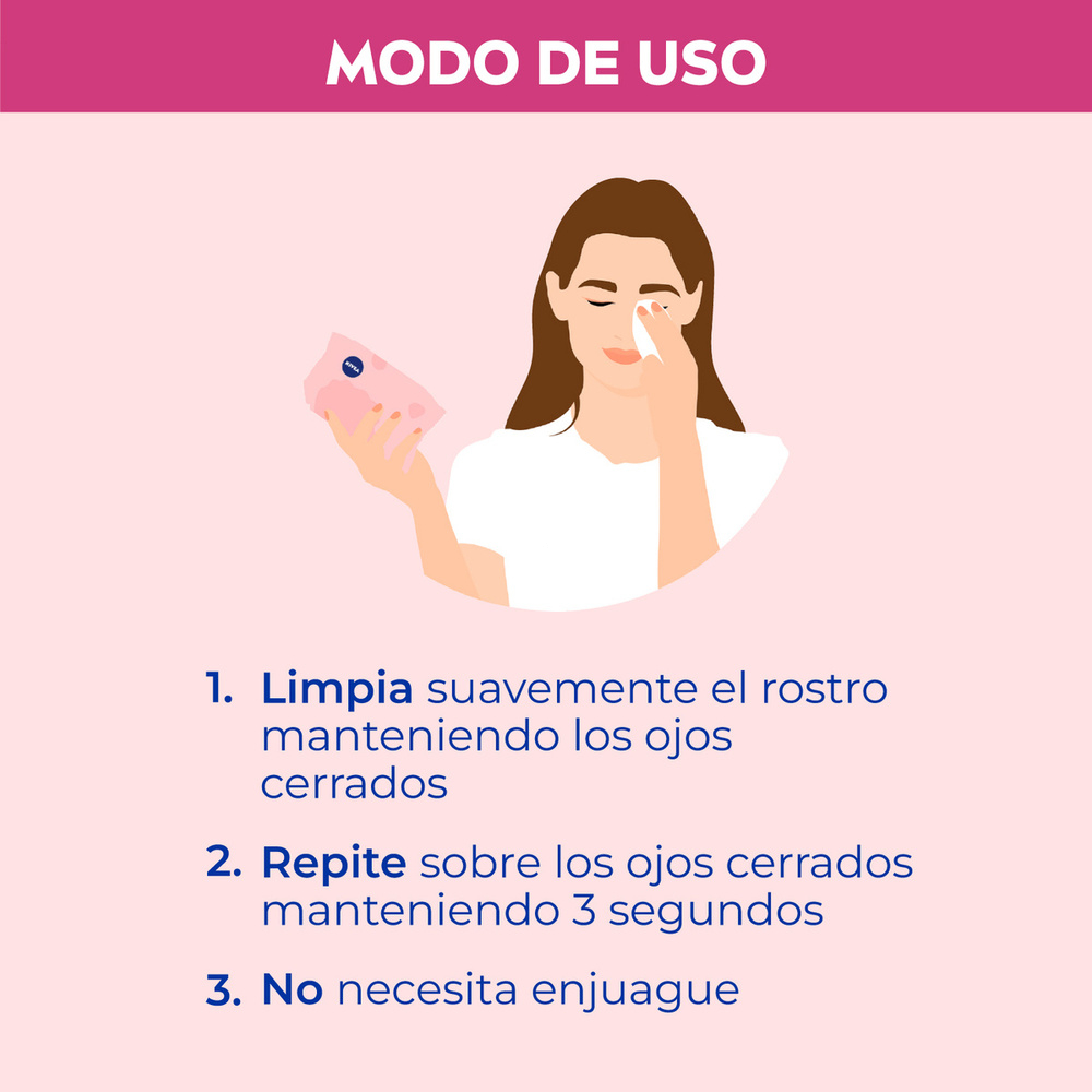 Nivea Toallitas Limpiadoras 3 En 1 X 25 Unidades