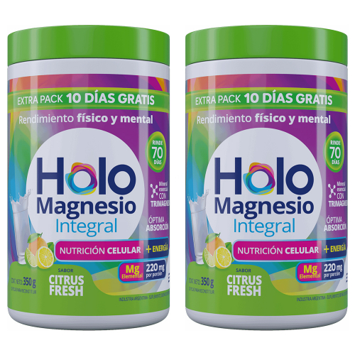 Pack 2 Holomagnesio Integral En Polvo X 350 Gramos
