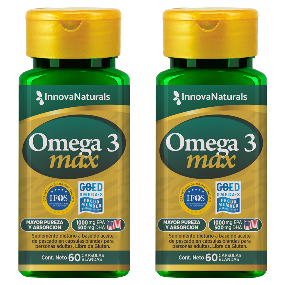 Pack 2 Innovanaturals Omega 3 Max Aceite De Pescado