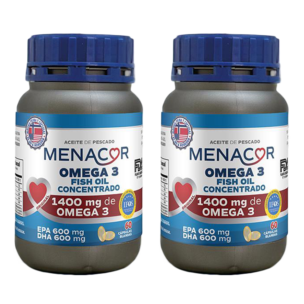 Pack 2 Menacor Omega 3 Aceite De Pescado