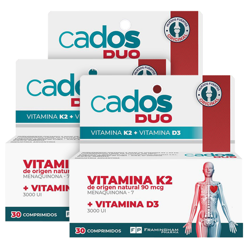Pack 3 Cados Dúo Vitamina K2 + Vitamina D3