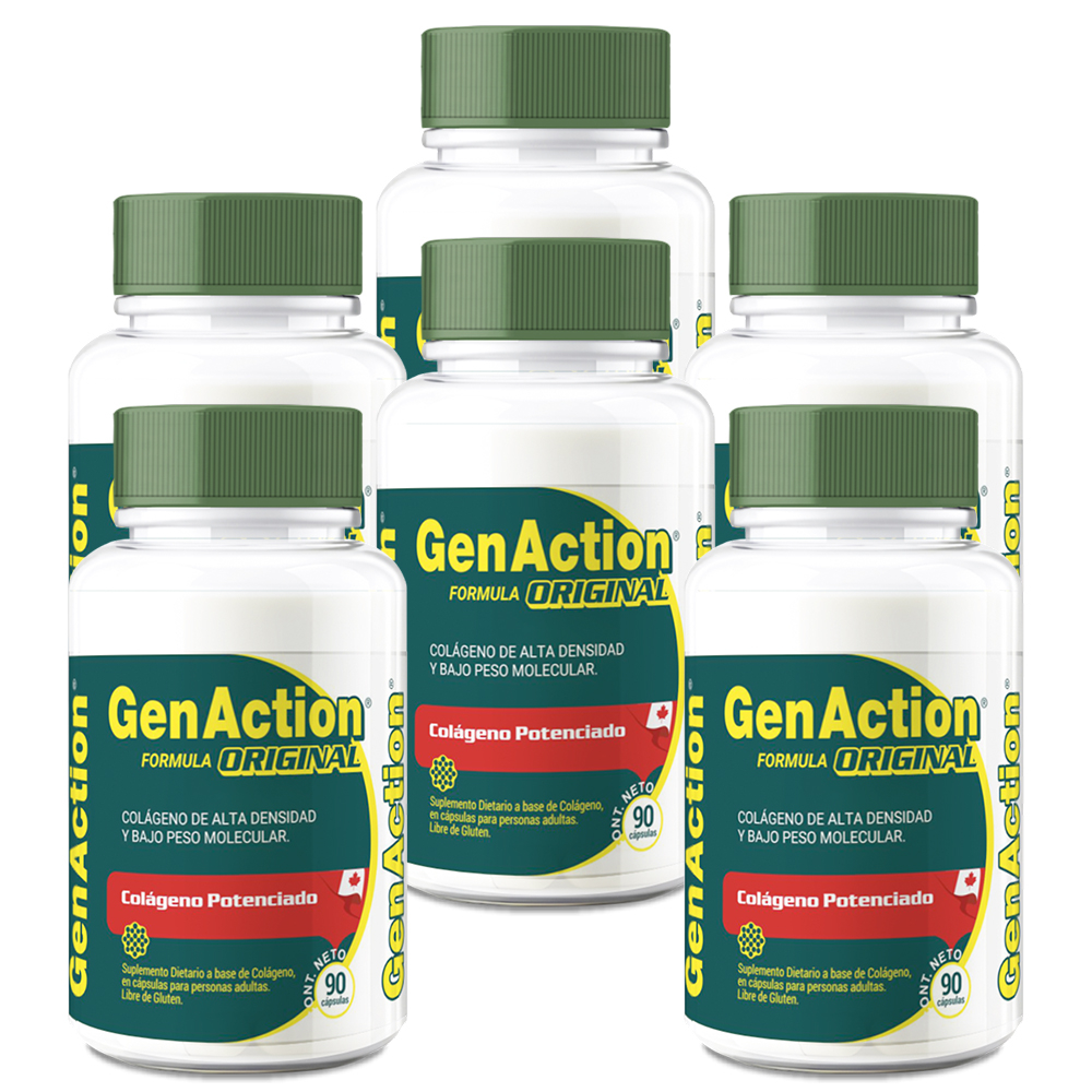 Pack 6 Genaction Colágeno Hidrolizado Fórmula Original